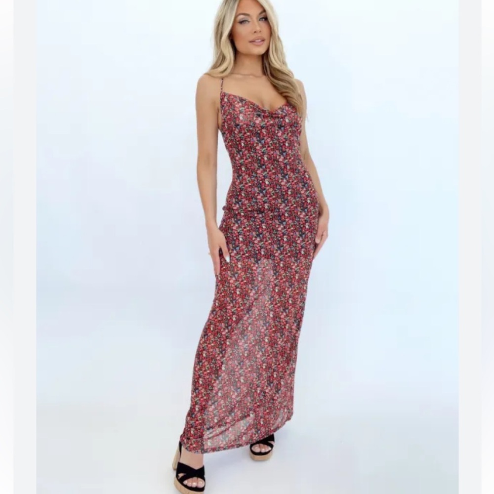 Never Worn Floral Maxi Dress